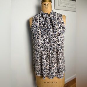 Banana Republic sleeveless floral women’s blouse small